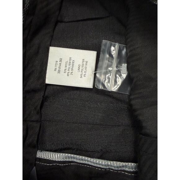 NEW American Airlines Slim Pants Dark Charcoal Wool Blend Stretch Ladies Sz 2 - Picture 3 of 4